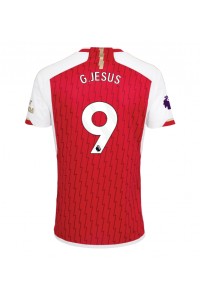 Arsenal Gabriel Jesus #9 Voetbaltruitje Thuis tenue 2023-24 Korte Mouw